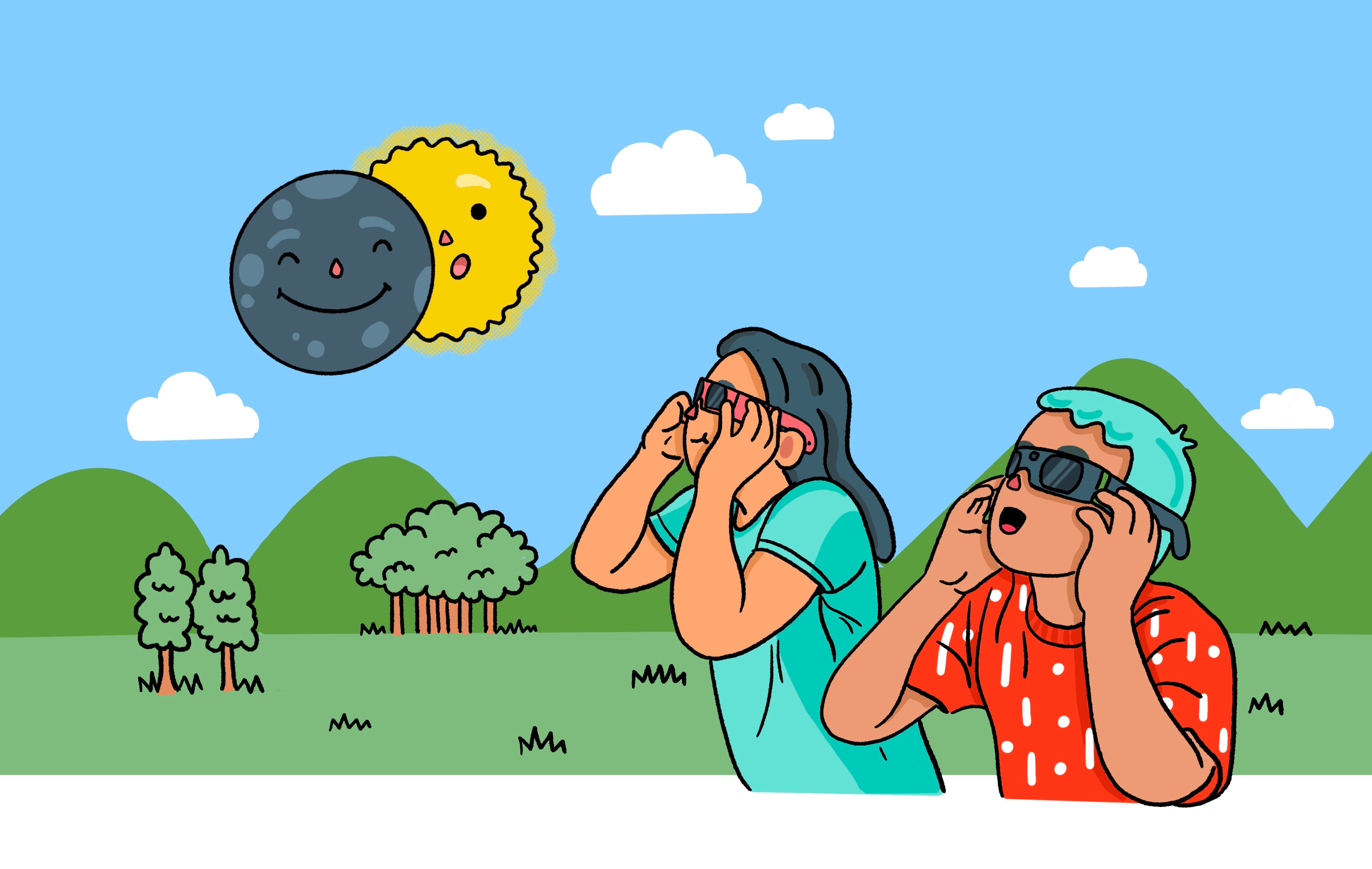 Solar eclipse story for kids