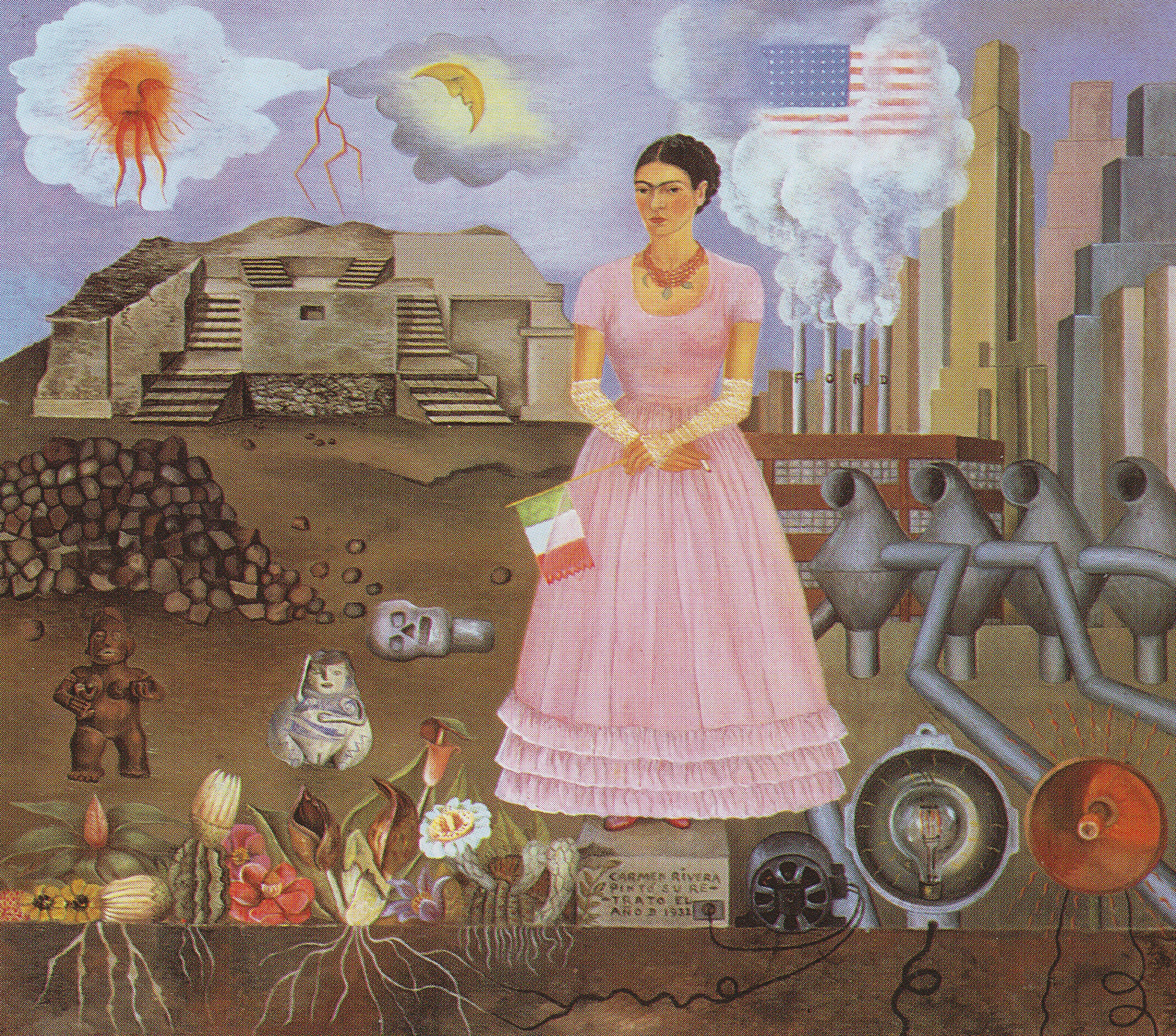 "Self-Portrait on the Borderline of United States and Mexico," Frieda Kahlo