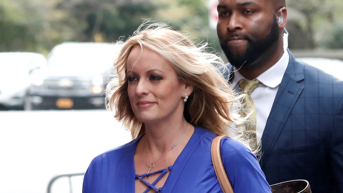 Adult-film actress Stephanie Clifford, also known as Stormy Daniels, arrives at ABC studios to appear on The View talk show in New York City, New York, on April 17, 2018.