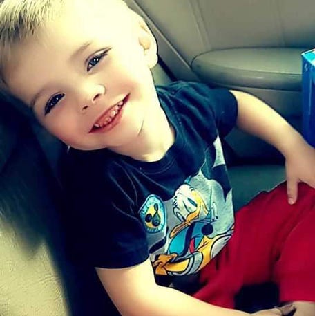Carson Brashar, age 3, was found dead on Dec. 26, 2023. His grandparents, Amy and Jeff Brashar of Hardin County, Tennessee, are charged in his death.