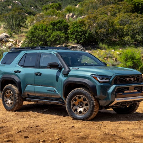 A 2025 Toyota 4Runner in Heritage Blue.