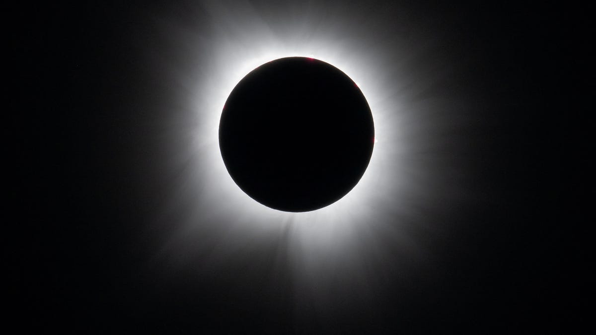 A total solar eclipse is seen in Dallas, Texas, U.S., April 8, 2024. NASA/Keegan Barber/Handout via REUTERS THIS IMAGE HAS BEEN SUPPLIED BY A THIRD PARTY. MANDATORY CREDIT