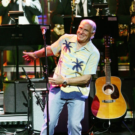 Musician Jimmy Buffett performs at Jazz At Lincoln Center's 6th Annual Spring Gala on May 14, 2007, in New York City.