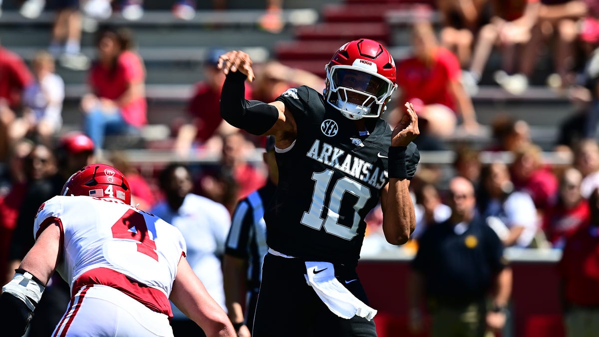 Arkansas football positional previews: Explosive Taylen Green is unquestioned QB starter Arkansas football positional previews: Explosive Taylen Green is unquestioned QB starter