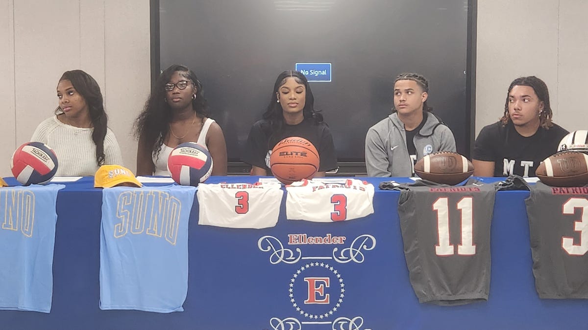 Five athletes from A.J. Ellender commit to playing college sports