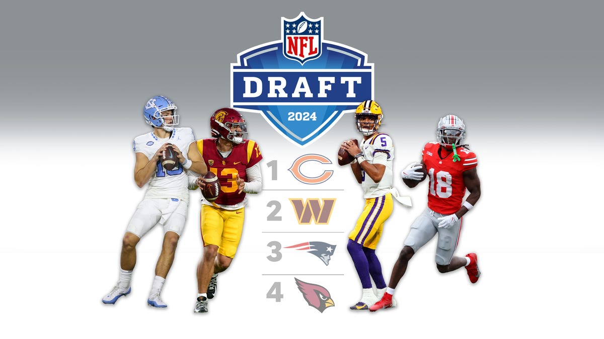 Latest NFL mock draft picks for top 5 players at 2024 NFL Draft