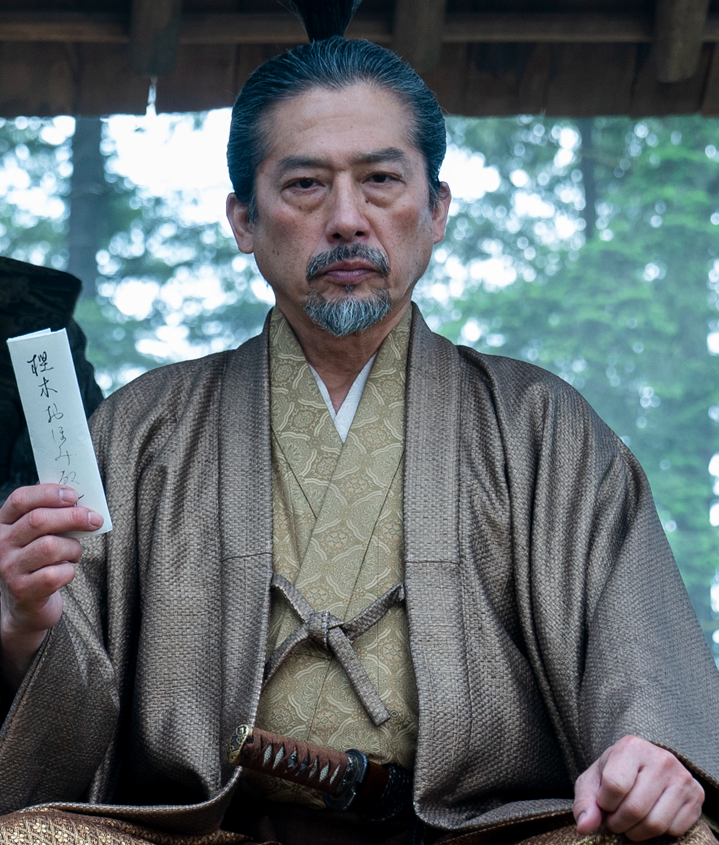 Hiroyuki Sanada as Toranaga in the "Shogun" finale.