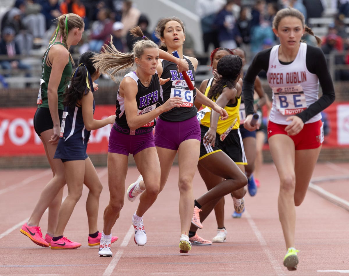 Rumson-Fair Haven girls track roars into Penn Relays final as star junior makes gutsy return