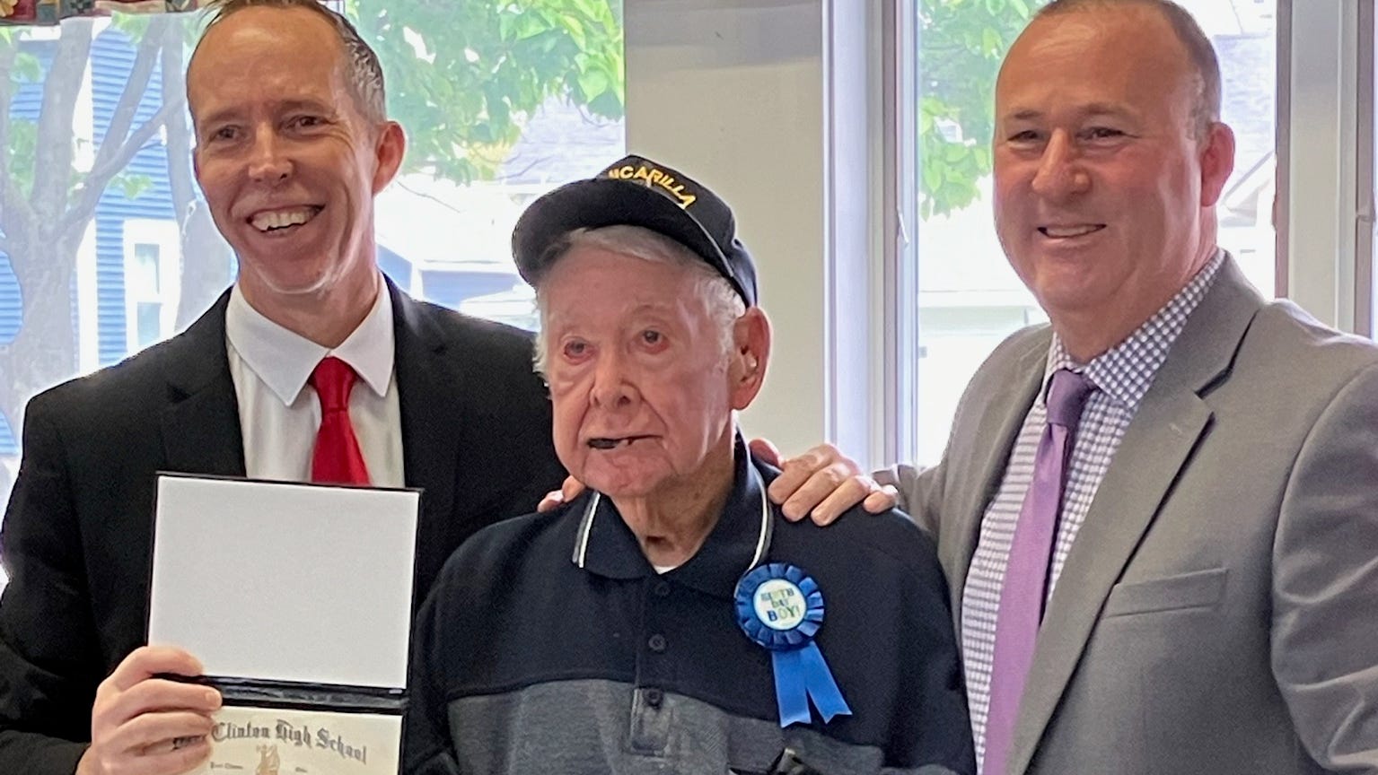 Port Clinton schools present 102-year-old man with diploma