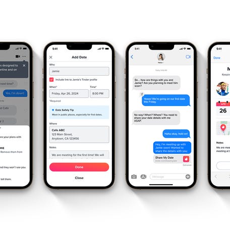 Tinder, the world's most popular dating app, launches new safety feature called Share My Date allowing users to share their date plans with friends and loved ones directly from the app.