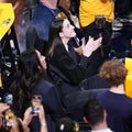 Caitlin Clark appears at Game 3 of NBA playoffs between Pacers and Bucks