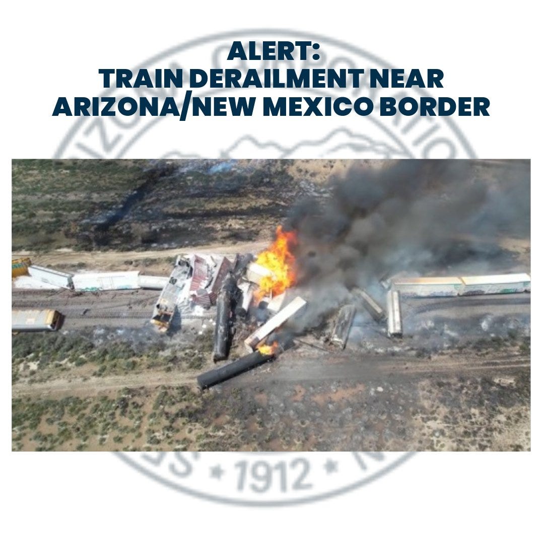 Il treno deraglia al confine tra Arizona e New Mexico e chiude l'Interstate 40