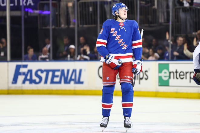 Rangers rookie Matt Rempe is center of attention again following big hit in Game 3