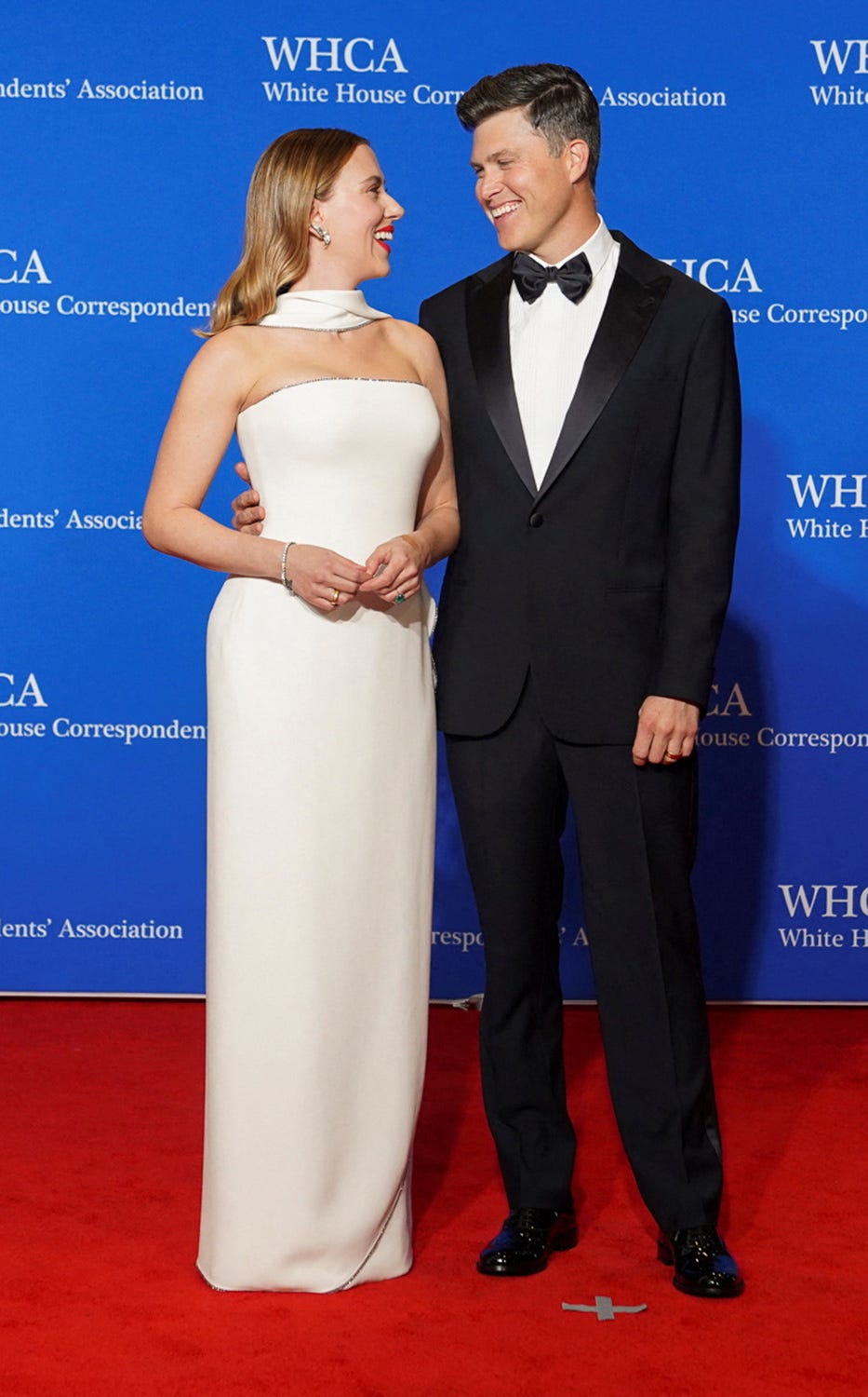 Scarlett Johansson and Colin Jost