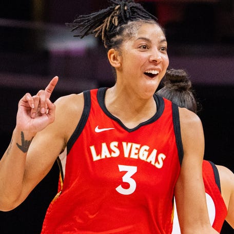 Candace Parker averaged a career-low 9.0 points per game, but won her third WNBA title last season with the Las Vegas Aces.