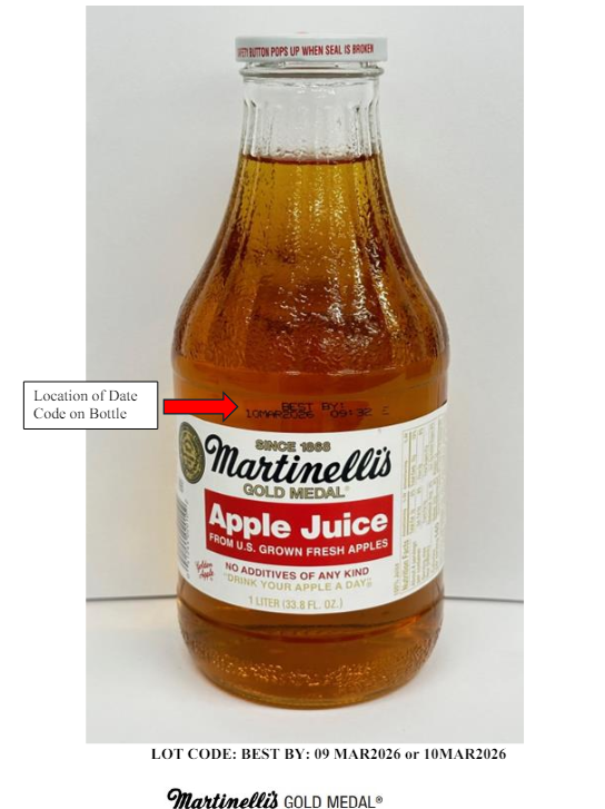 A lot of Martinelli's Apple Juice sold by Kroger, Whole Foods, Publix and more grocery outlet across the nation is being recalled over concerns with arsenic levels.
