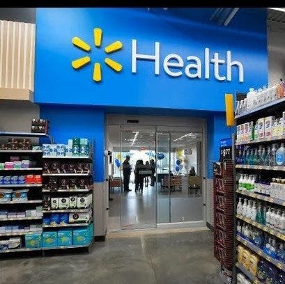A Walmart Health clinic is photographed last year in Jacksonville, which had five locations. Walmart announced Tuesday that all 51 Walmart Health Centers in five states will soon be closing