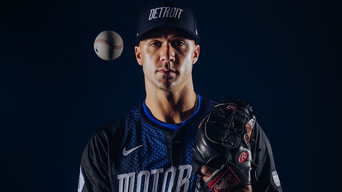 O uniforme City Connect do Detroit Tigers acelerou com o tema “Motor City”.