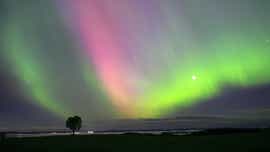 Will northern lights be visible in Palm Beach County in June?