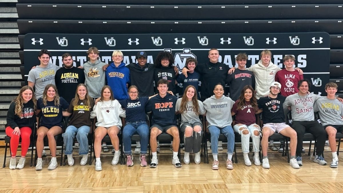 West Ottawa honors 23 seniors committed to college athletics