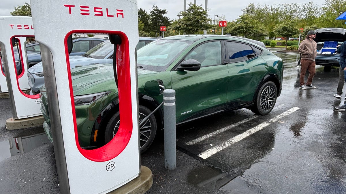 Ford is the first automaker to gain access to esla's DC fast charging network.