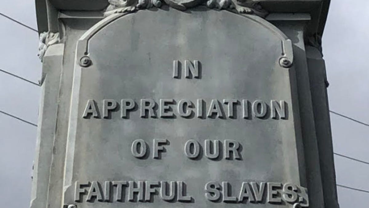 A Confederate statue in North Carolina praises ‘faithful slaves.’ Some citizens want it gone