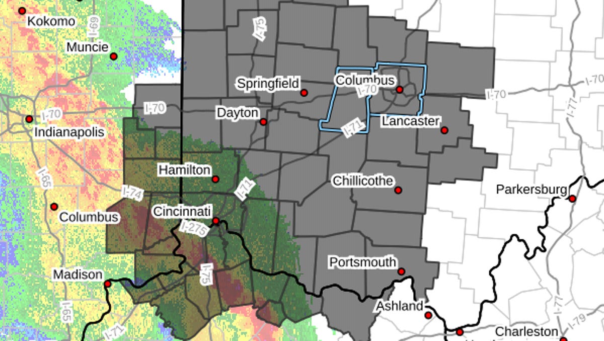 Severe thunderstorm watch issued for central Ohio