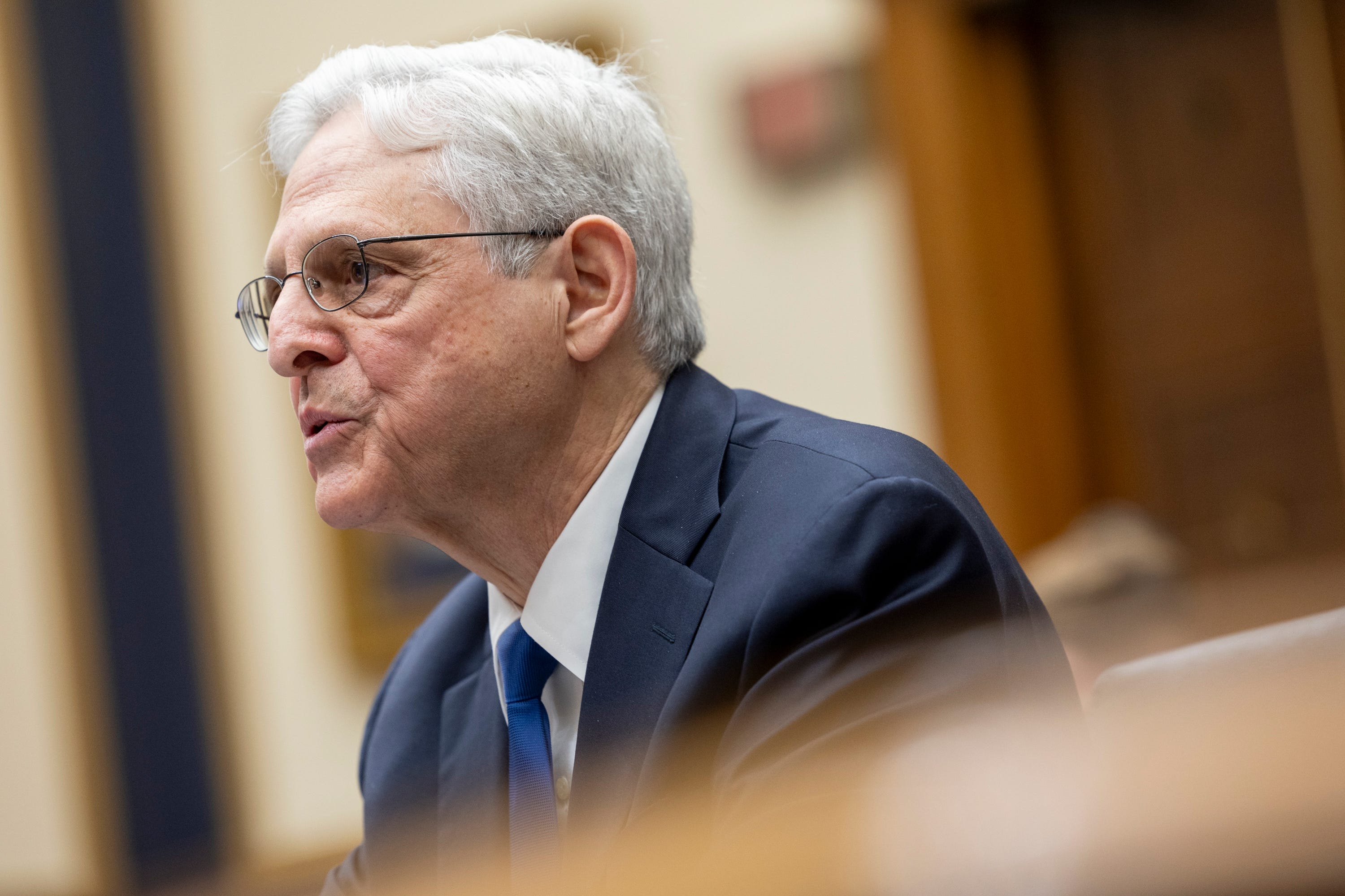 Attorney General Merrick Garland speaks during a House Judiciary Committee hearing entitled 