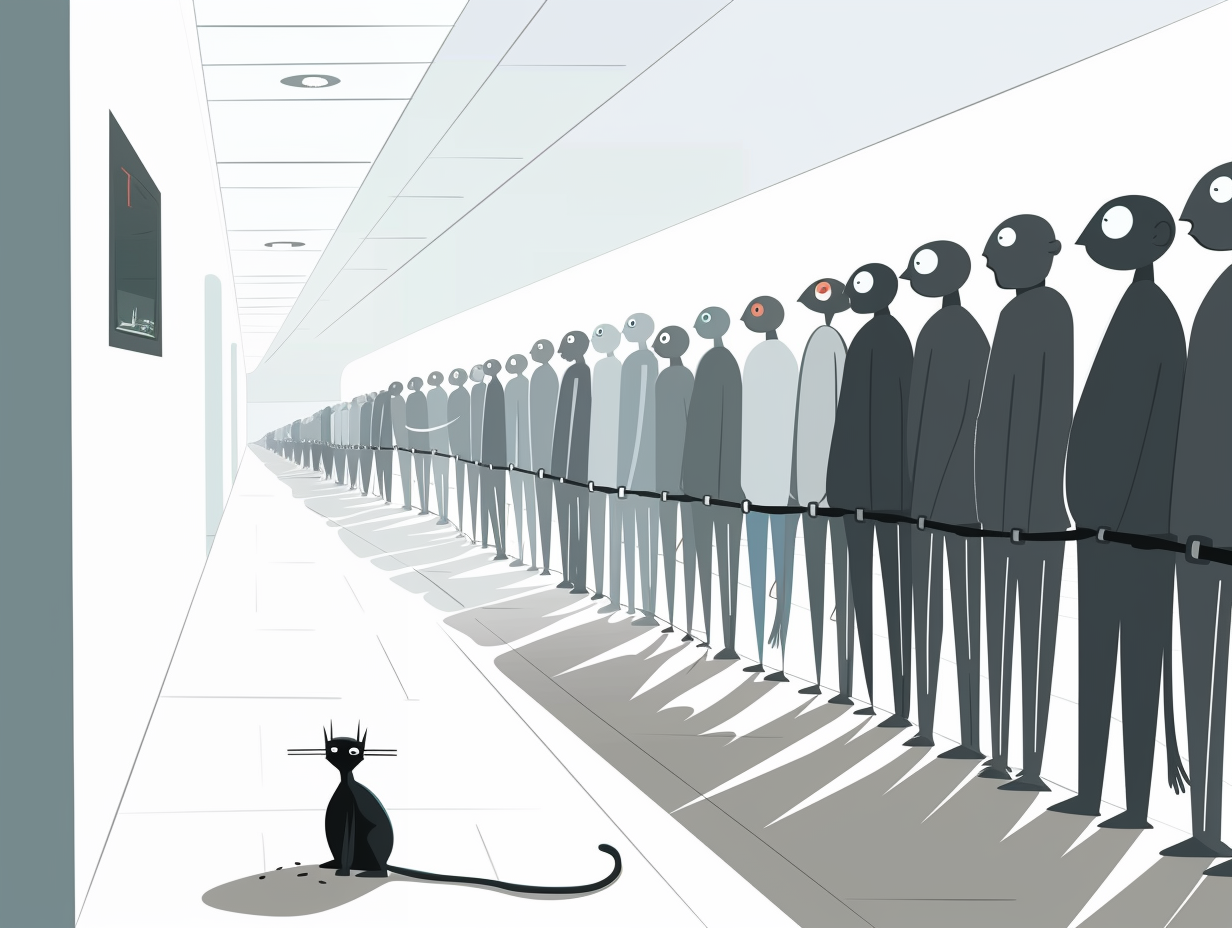 Waiting for the flight.