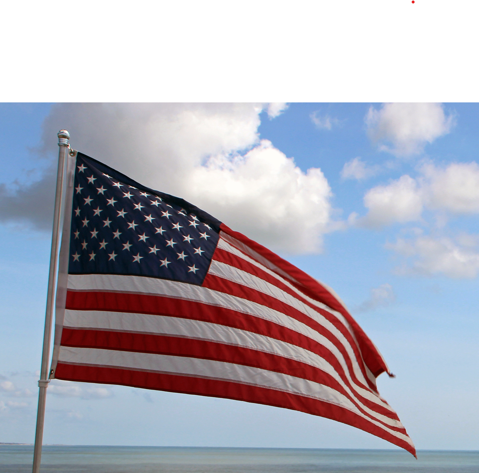 Lucia's American Flag taken in Northeast Florida