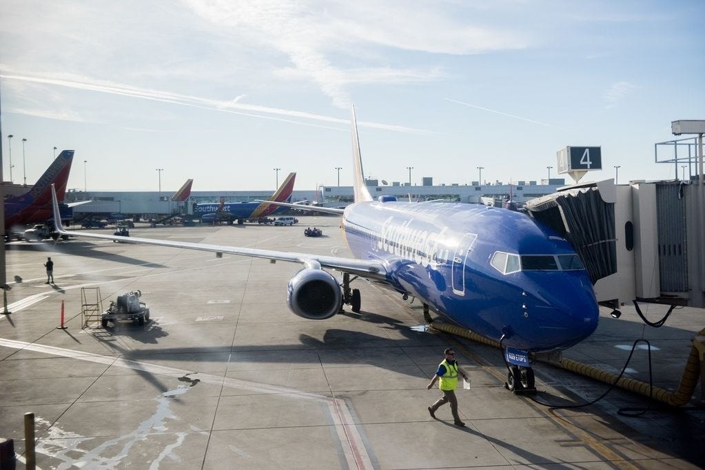 The airplane that was used for Southwest Airlines' inaugural flight to Hawaii from Oakland International Airport . A federal investigation is underway after a Southwest Airlines flight dropped plunged toward the ocean off a Hawaiian island on April 11, 2024.