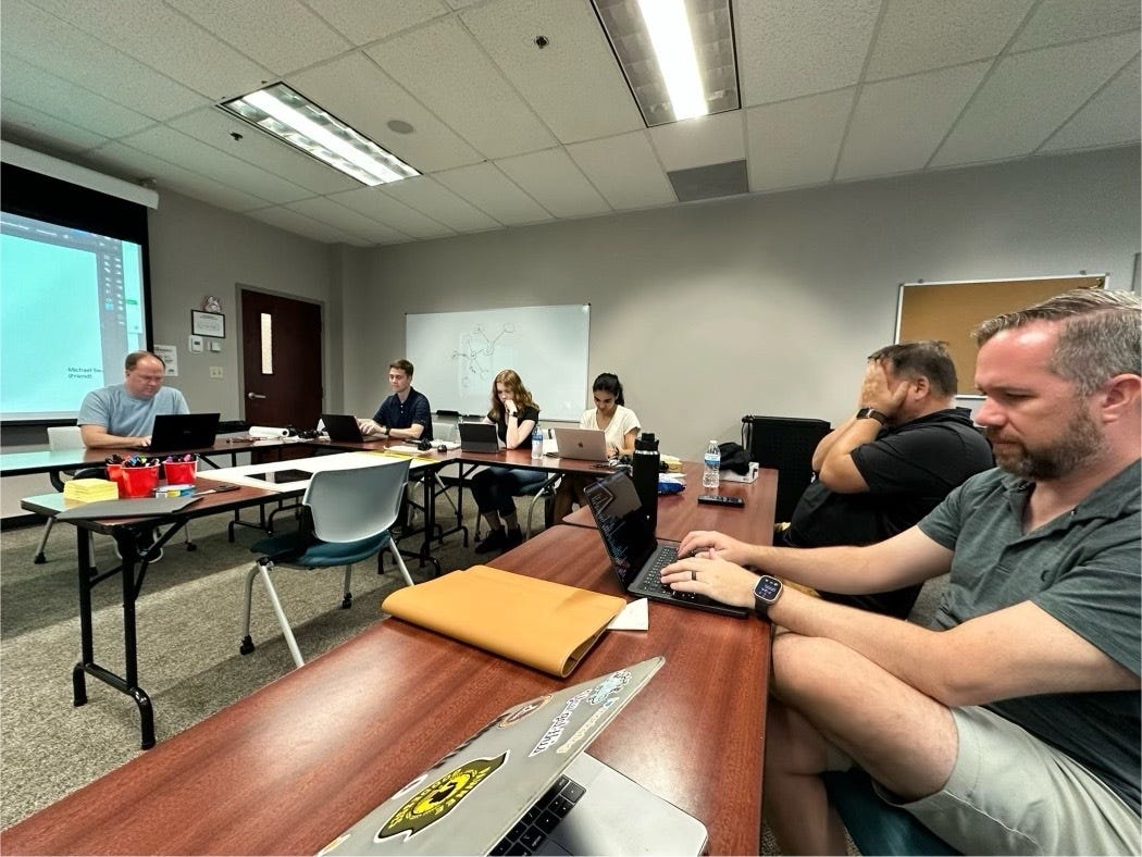 Team Monocle meeting to discuss their IMPD cold case June 17, 2024.