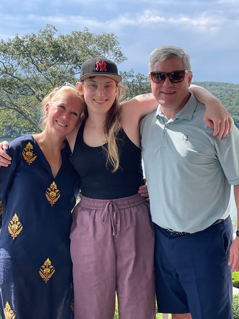 Sean and Anne Madden with their daughter, Allie, in September 2023.