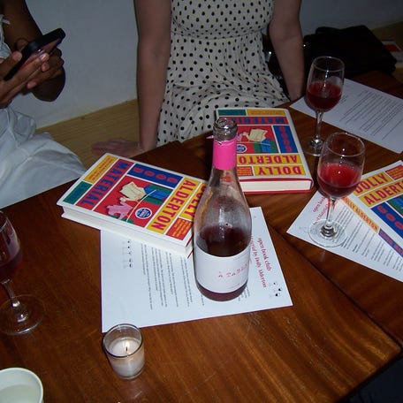 Open Book Club in New York City hosts a meeting.