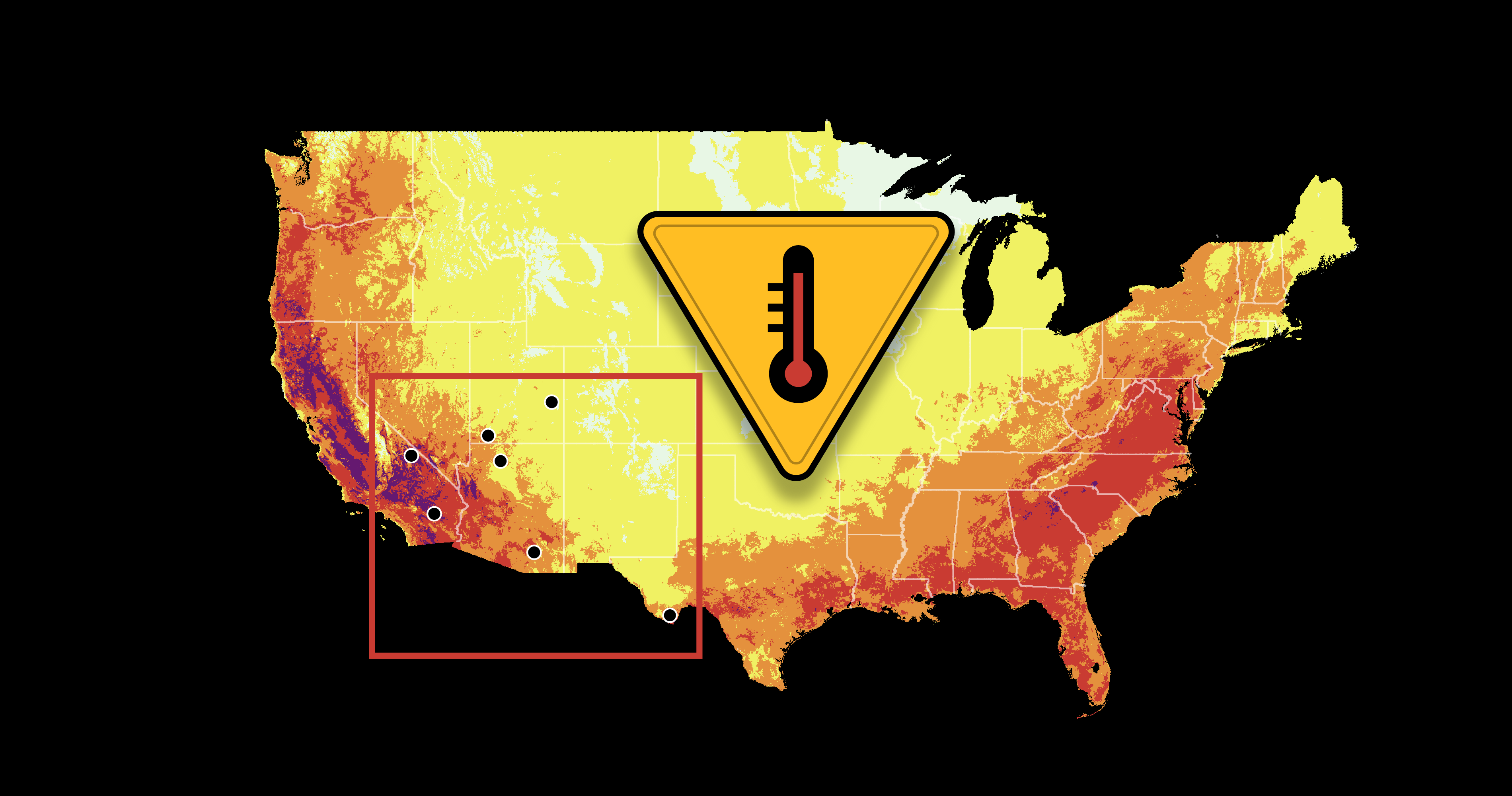Friday's Maximum HeatRisk forecast has major and extreme temperatures for many western national parks.