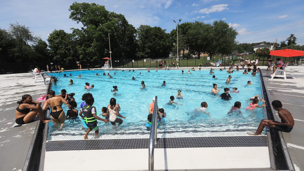 The Pulaski Park Pool in the City of Poughkeepsie hit capacity on July 3, 2024.