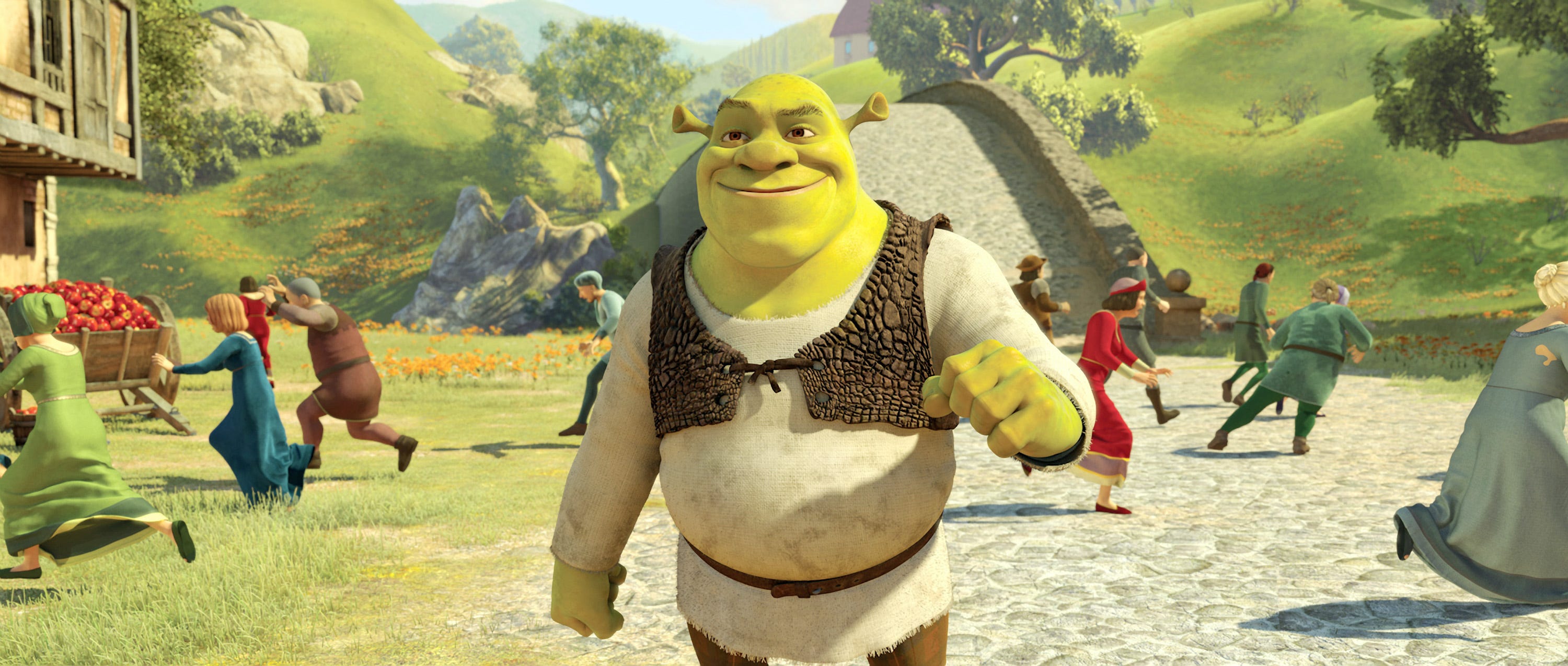 Shrek in a scene from the motion picture "Shrek Forever After."