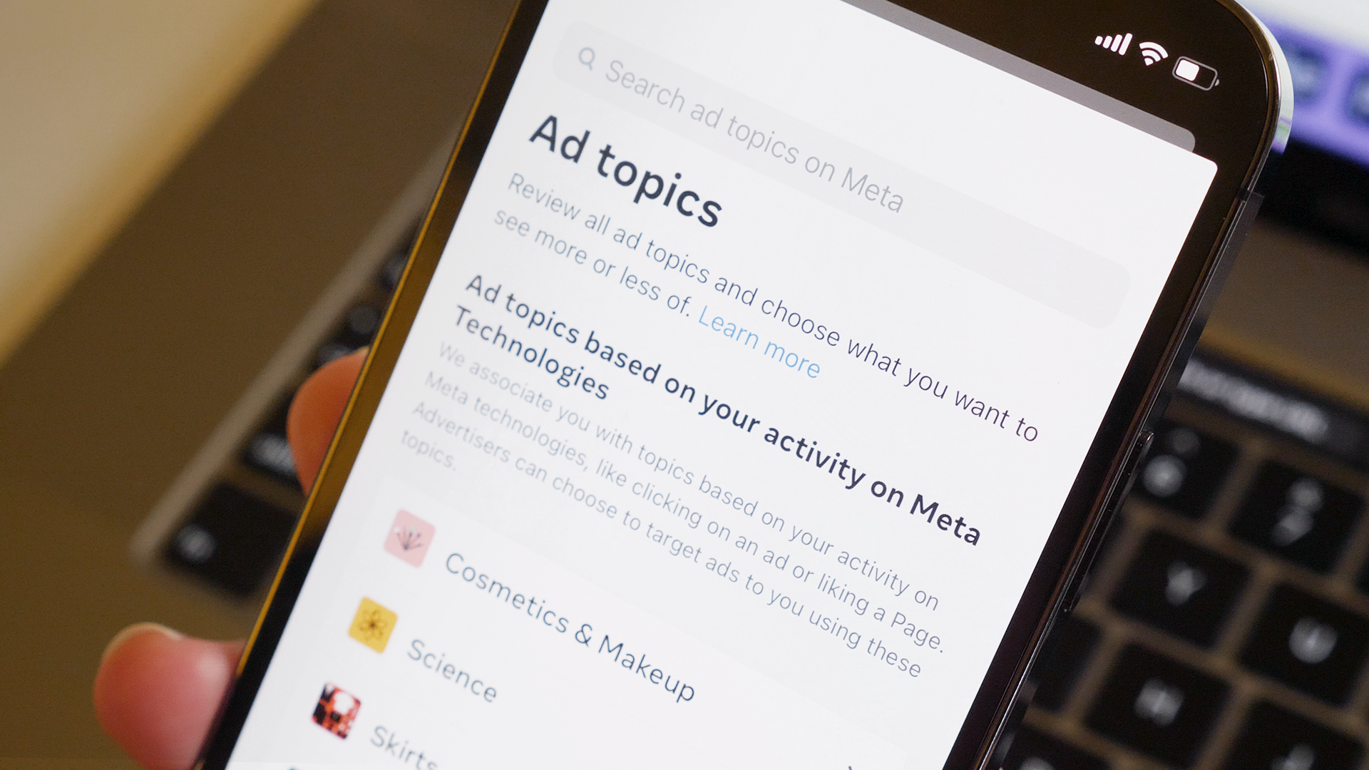 How to change the ads you see on social media .
