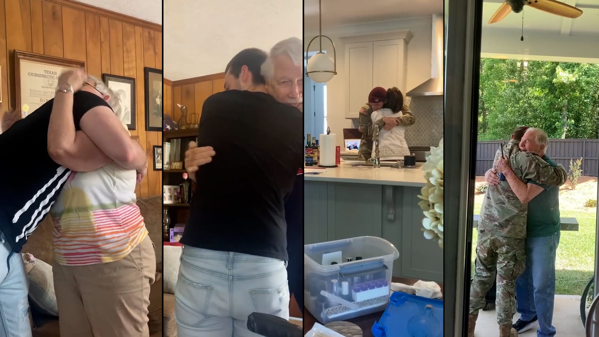 After months stationed in Fort Liberty, North Carolina, Harrison Shirah surprises his overjoyed grandparents on his return home.