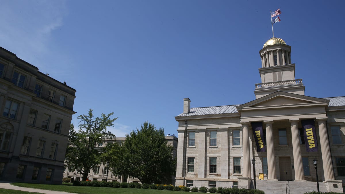 The Old Capitol building pictured at the Pentacrest on the University of Iowa campus Wednesday, July 31, 2024 in Iowa City, Iowa.