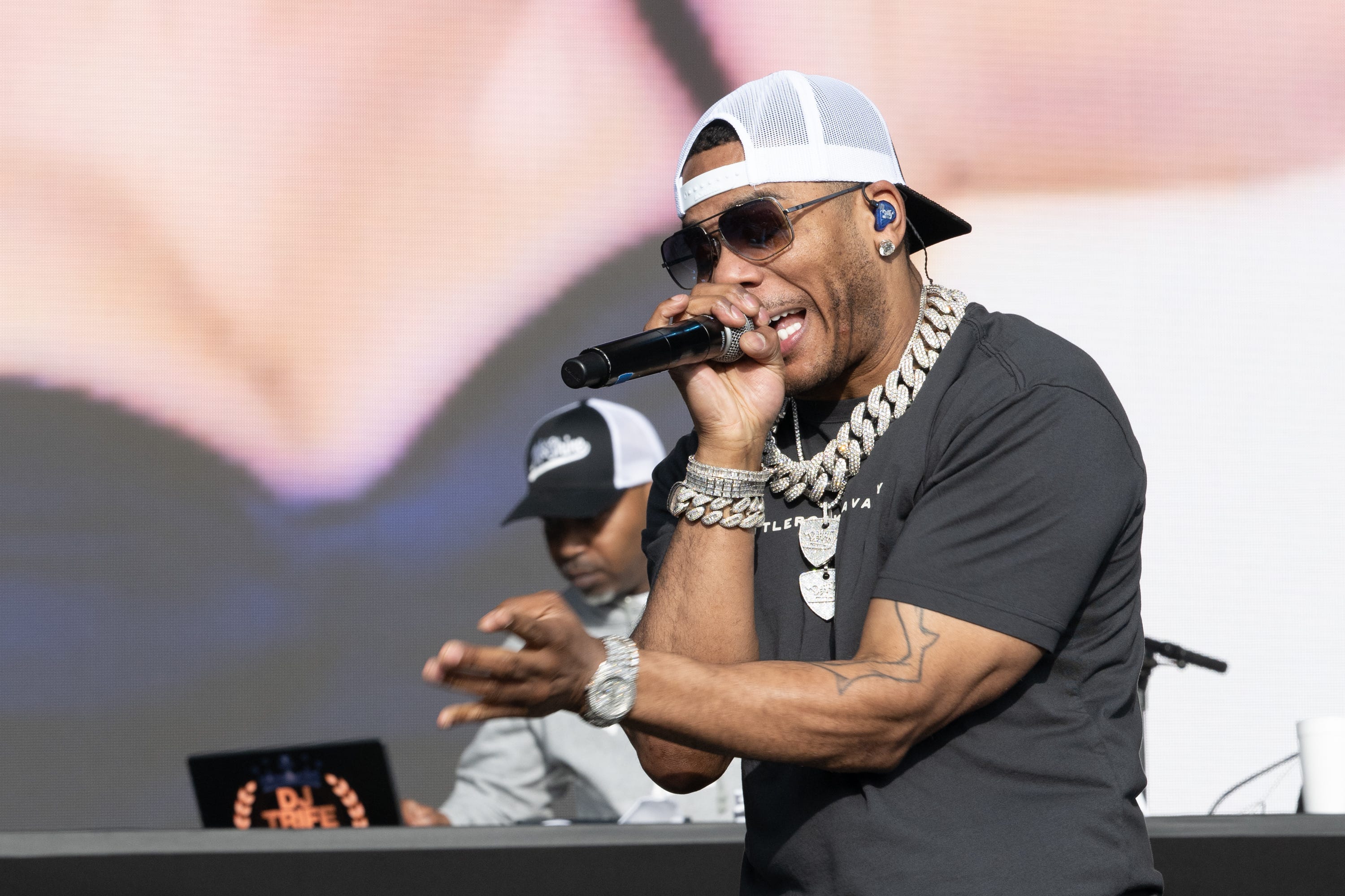 Rapper, singer and actor Nelly performs live on stage during BottleRock at Napa Valley Expo on May 24, 2024 in Napa, California.