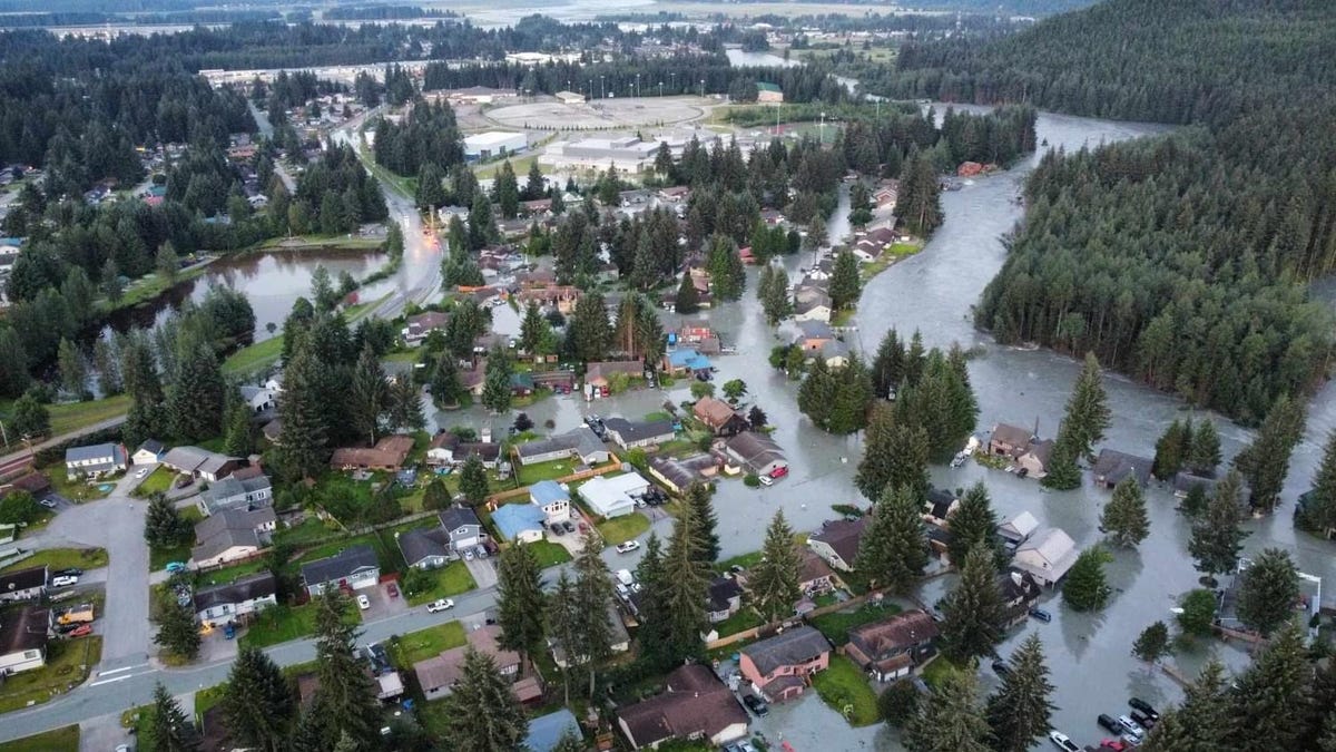The Mendenhall River caused severe flooding in the Mendenhall Valley in Juneau, Alaska after the river overflowed the Mendenhall Glacier early on August 6, 2024.