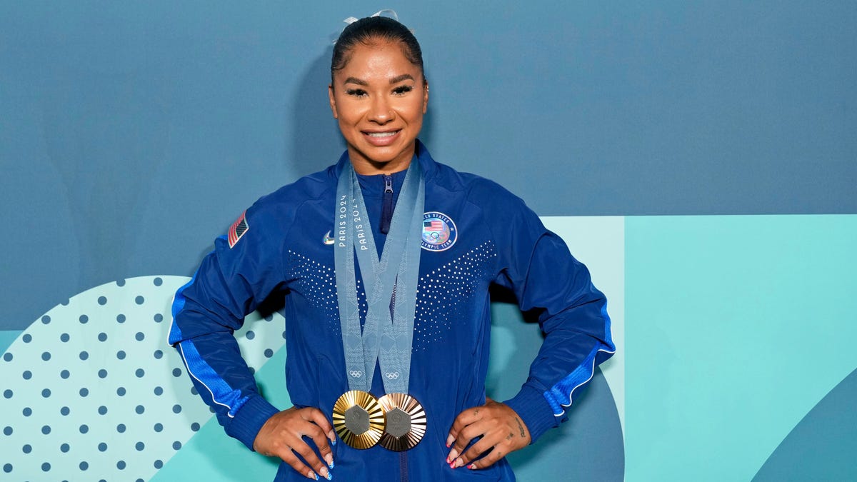 Jordan Chiles könnte die olympische Bronzemedaille weggenommen werden Jordan Chiles könnte die olympische Bronzemedaille weggenommen werden