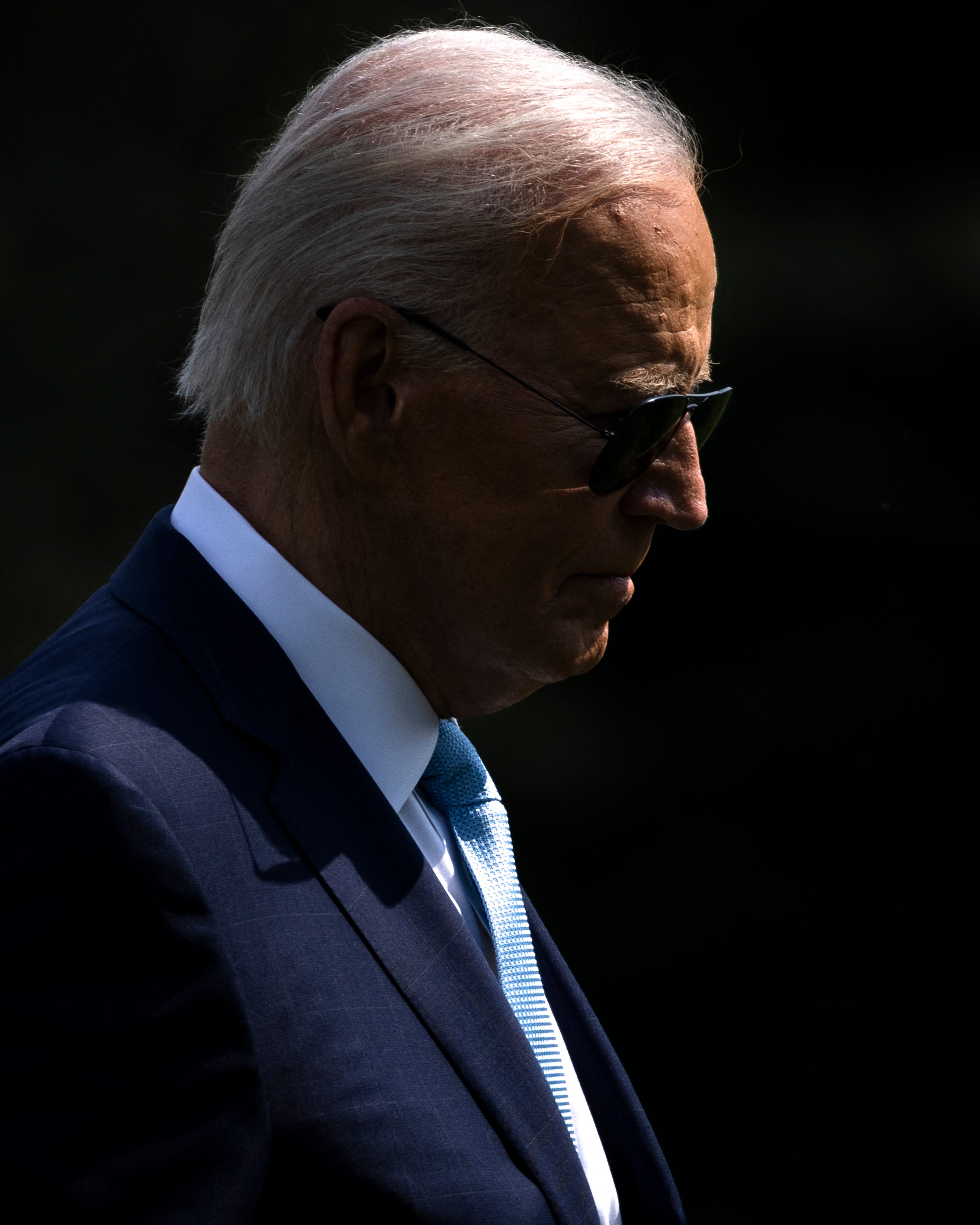 US President Joe Biden walks to the Oval Office of the White House in Washington, DC, on August 15, 2024. (Photo by SAMUEL CORUM / AFP) (Photo by SAMUEL CORUM/AFP via Getty Images)