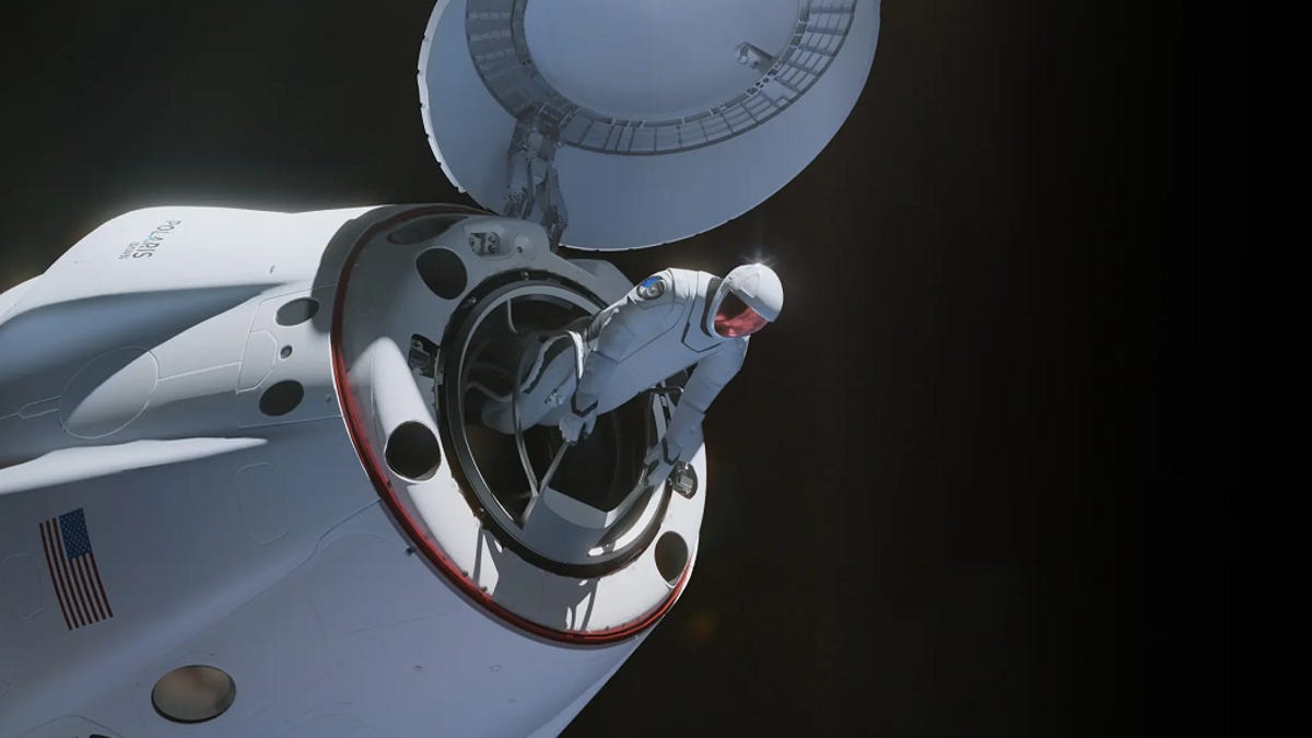 All four astronauts in the Polaris Dawn spacecraft will be in the vacuum of space during the spacewalk. All four astronauts in the Polaris Dawn spacecraft will be in the vacuum of space during the spacewalk.