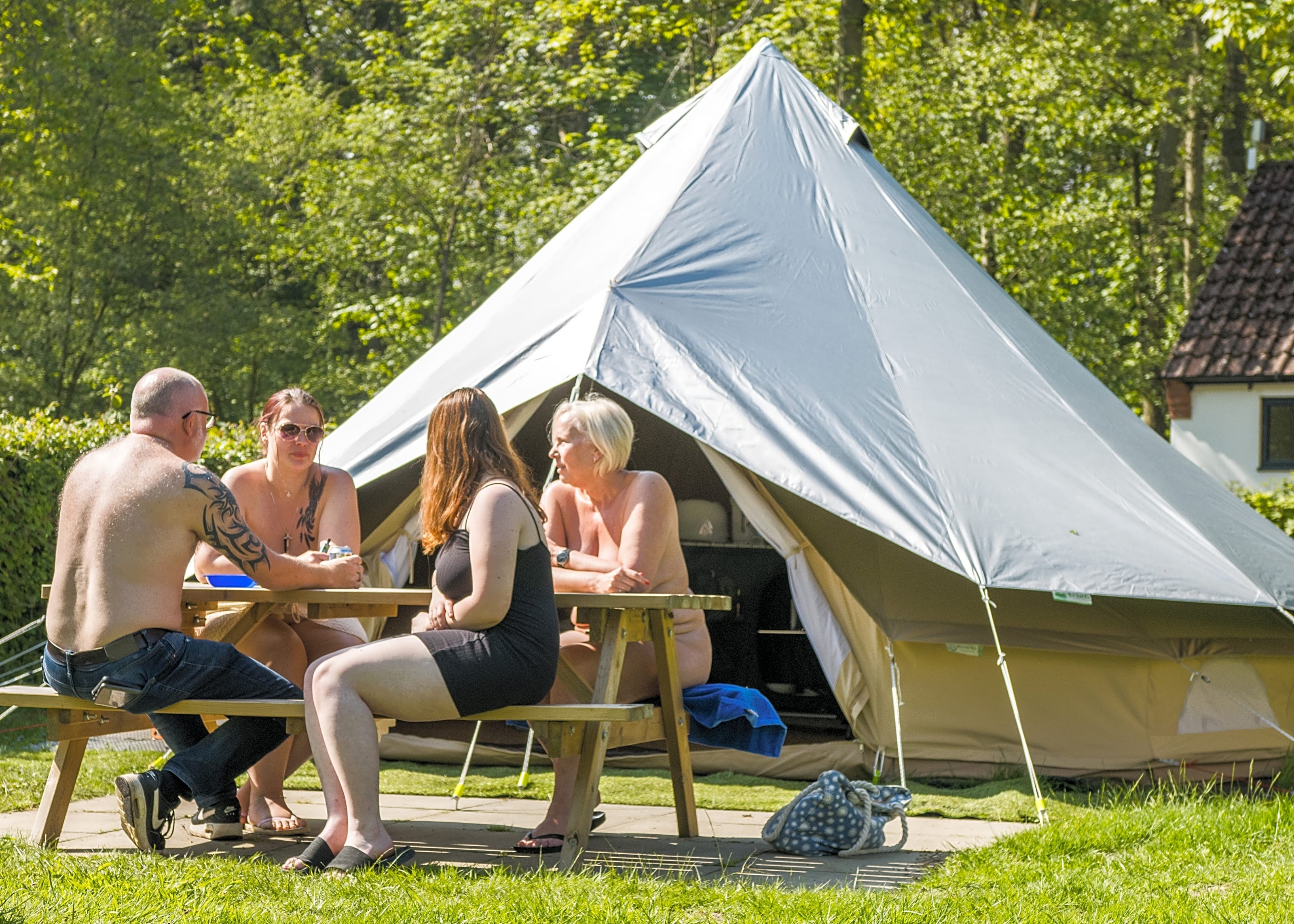 Harry Hanbury and his wife bought an RV for their naturist camping lifestyle.