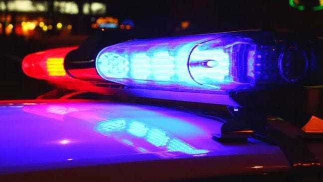 Published Caption: Police car emergency lights [Alex_Schmidt,Getty Images/Stock Photo]     Original Caption: Police car emergency lights