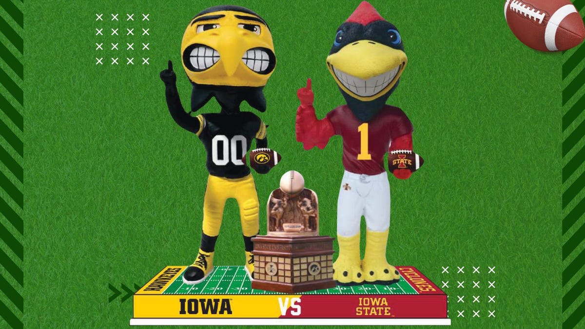 Limited-edition Cy-Hawk bobblehead released ahead of Iowa vs Iowa State football game Limited-edition Cy-Hawk bobblehead released ahead of Iowa vs Iowa State football game