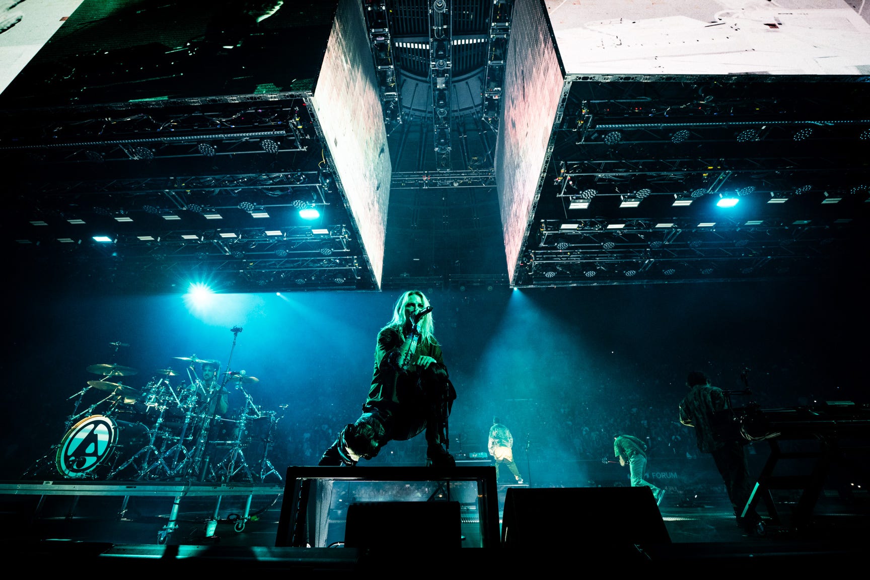 Linkin Park and new singer Emily Armstrong kicked off the From Zero World Tour at Los Angeles' Kia Forum on Sept. 11.