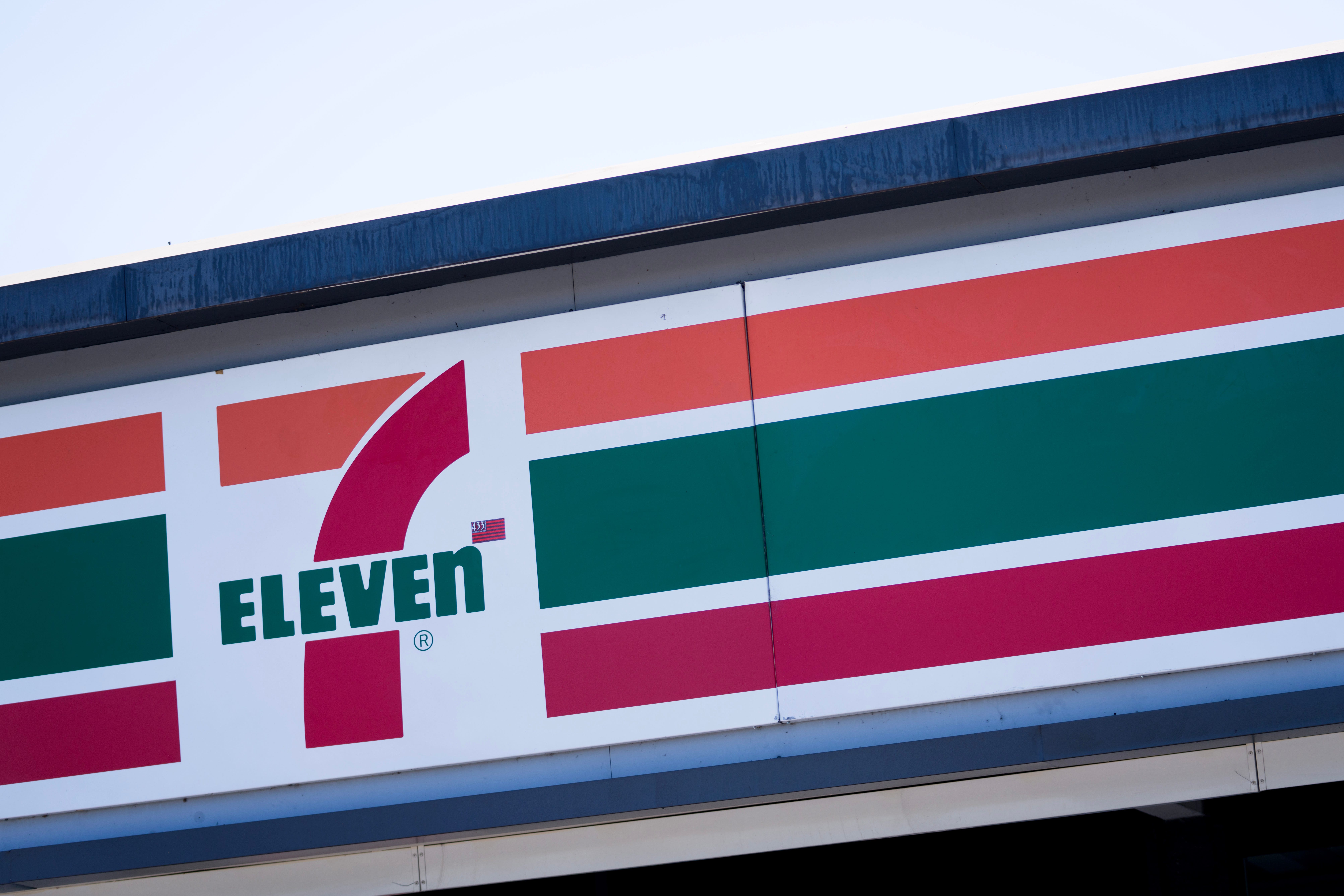 The exterior of a 7-Eleven convenience store is seen on August 20, 2024 in Los Angeles, California. Japanâ€™s Seven & i Holdings, which operates 85,000 stores, said it had received a bid from Circle K operator Alimentation Couche-Tard.